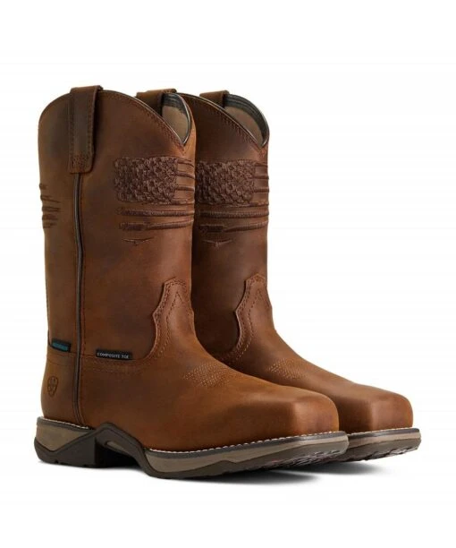 Ariat Women's Anthem Patriotic Waterproof Western Boot