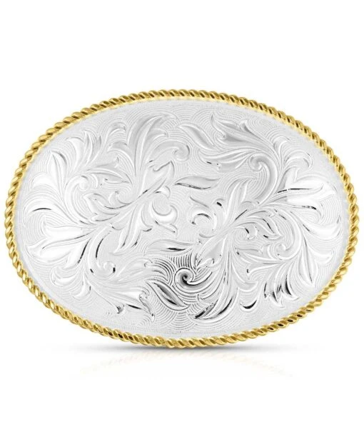 Montana Silversmiths Rosebud Legacy Classic Custom Buckle