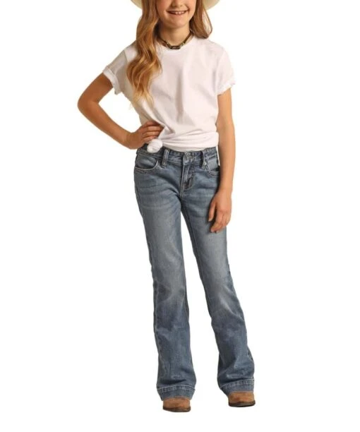 Rock & Roll Cowgirl Girls' Trouser Jean