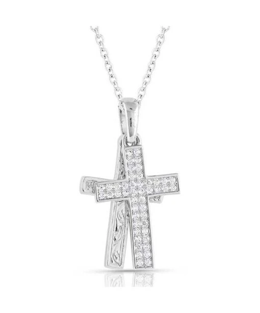 Montana Silversmiths Women's Country Charm Cross Necklace