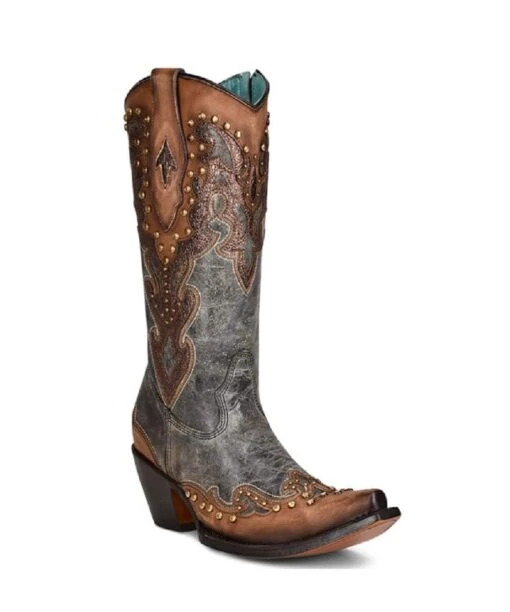 Corral Women's Almond Laser Western Boot