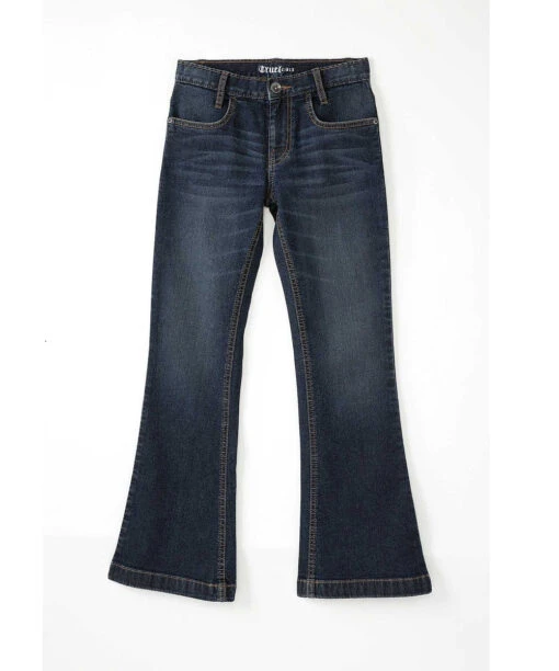Cruel Girl Girls' Violet Dark Stonewash Jean