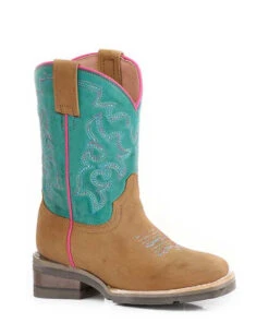 Roper Big Kids' Twisty Square Toe Boot