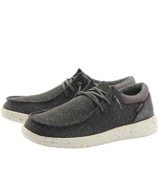 Hey Dude Women's Pearl Black Polly Sox Shoe