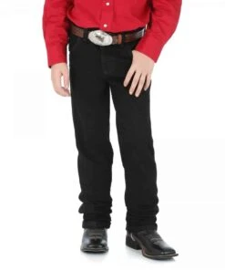 Wrangler Boys' Cowboy Cut Original Fit Black Jean