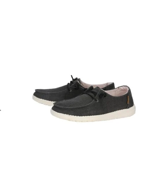 Hey Dude Women's Off Black Wendy Chambray Shoe